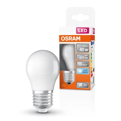 Produktbild von Osram LED Leuchtmittel Tropfen Classic P 4,9W = 40W E27 matt 470lm Neutralweiß 4000K 200°
