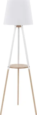 Obrázek produktu pro Stojací lampa 156 cm hnědá s bílým stínidlem 1xE27 VAIO