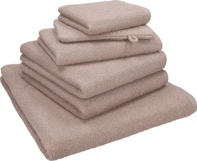 Produktbild von Betz 6-tlg. Handtuch-Set BERLIN 1 Liegetuch 2 Handtücher 1 Gästetuch 1 Seiftuch 1 Waschhandschuh 100% Baumwolle – Farbe: cappuccino