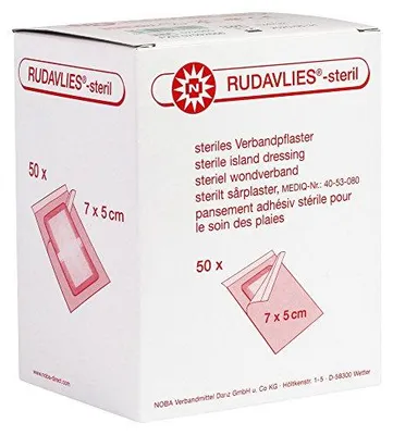 Imagen del producto de Nobamed RUDAVLIES, apósito estéril para heridas, 7 cm x 5 cm