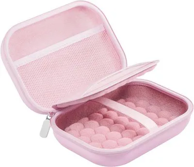 Productafbeelding van Cameratas Kinderen - Opbergtasje - Camera Beschermen - Hard EVA omhulsel - 12.5 x 8.7 x 6 cm - Roze