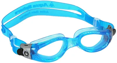 Produktbild von Aqua Sphere Kaiman Schwimmbrille, blau transparent/transparentes Glas, Einheitsgröße