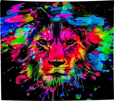 Immagine prodotto di Decorazione Murale Fluorescente Uv Gobelin Odblask 150X150Cm Lew2