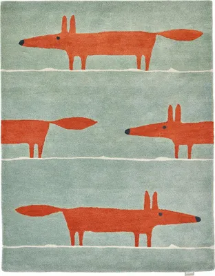 Produktbild von Handgefertigter Kinderteppich aus MR FOX-Wolle