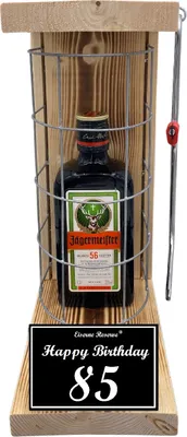 Produktbild von Jägermeister - 85 Happy Birthday - Eiserne Reserve Gitterkäfig Bier Geschenk 85. Geburtstag