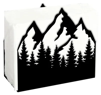 Produktbild von Serviettenhalter mit Bergbaumotiv für Tische