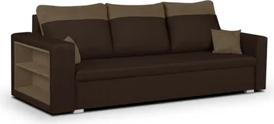Produktbild von 3-Sitzer-Sofa mit Schlaffunktion PABLO1 - Dunkelbraun/Hellbraun