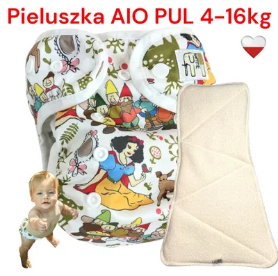 Obrázok produktu pre NappiMe Schneeweiß AIO – viacnásobne použiteľná plienka