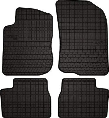 Immagine prodotto di Tappetini auto in gomma adatto per Peugeot 208 I (2012-2019, hatchback) neri, set 4 pz, con fissaggi