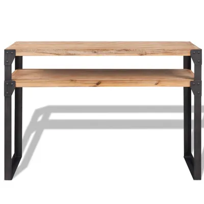 Immagine prodotto di Tavolo consolle in legno massiccio di acacia 120x40x85 cm