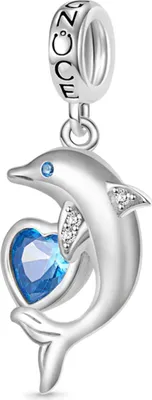 Produktbild von Gnoce Charm Anhänger Delfin mit Herz GNC118