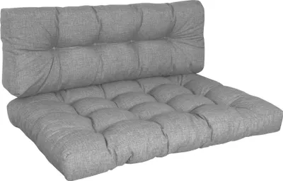 Produktbild von elGiga | KETTtex Palettenkissen 2-teiliges Set Grau - 120 x 80 cm