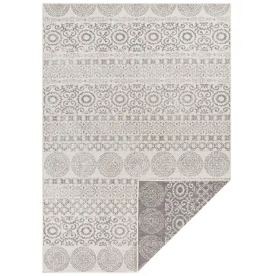 Zdjęcie produktu dla Dywan na taras kremowy szary Ornament 160x230 cm
