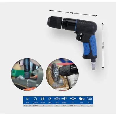 Zdjęcie produktu dla BRILLIANT TOOLS Wiertarka pneumatyczna - BT160704