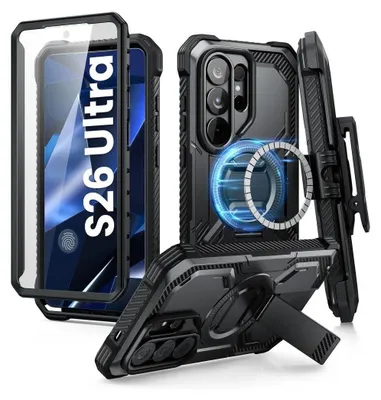 Obrázek produktu pro Pouzdro na mobilní telefon Galaxy S26 Ultra, Supcase i-Blason Armorbox Mag KickStand Clip SP s MagSafe, černé
