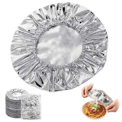 Isolierhauben aus Aluminiumfolie, 100 Stück, wiederverwendbar