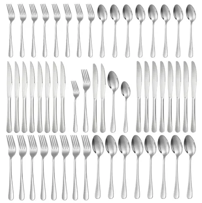 Produktbild von Omgoods – 48-teiliges Besteckset aus Edelstahl für 8 Personen