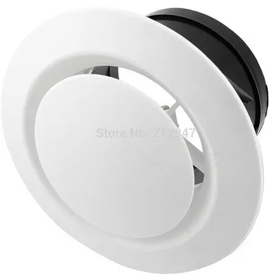 Productafbeelding van Rond ventilatierooster - Verstelbaar - 200 mm - Wit
