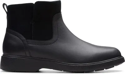 Obrázek produktu pro Černé kožené boty na zip Clarks Un Elda Lo 40