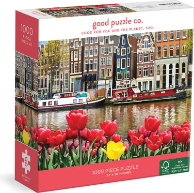 Obrázek produktu pro Good Puzzle Co. Puzzle Květiny v Amsterdamu (1000 dílků) 9780735371521