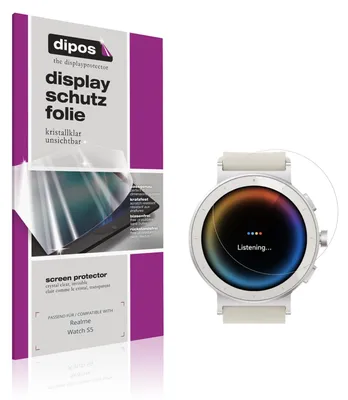 Produktbild von 6x Schutzfolie für Realme Watch S5 klar Displayschutzfolie Folie Display Schutz dipos
