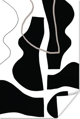 Produktbild von MuchoWow® Poster Abstrakt - Minimalismus - Design 60x90 cm - Wanddekoration