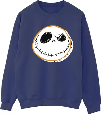 Produktbild von Disney - "The Nightmare Before Christmas" Sweatshirt für Damen BI31872 (S) (Marineblau)