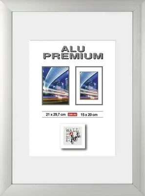 Produktbild von Dokumentenrahmen Alu Quattro silber 21x29,7 cm (DIN A4)
