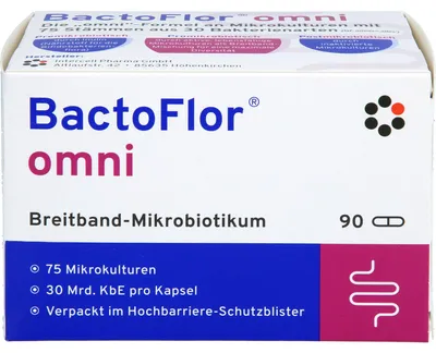 Zdjęcie produktu dla BactoFlor omni Hartkapseln, szerokodziałny preparat probiotyczny, 90 kapsułek