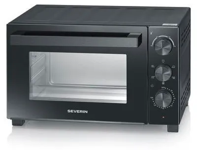 Image de Mini Four Électrique SEVERIN TO 2075, Chaleur Tournante, 1500 W, 30 L, Noir