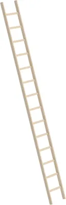 Produktbild von Günzburger Steigtechnik Sprossen-Anlegeleiter Holz ohne Traverse 14 Sprossen - 033114