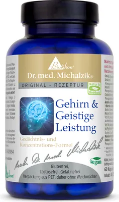 Produktbild von Gehirn & Geistige Leistung nach Dr. med. Michalzik ohne Zusatzstoffe von BIOTIKON®