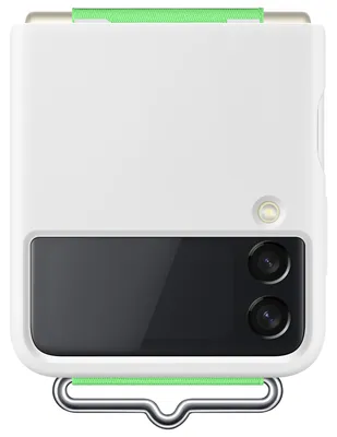 Immagine prodotto di Etui Samsung Ef-Gf711Twegww Flip 3 Biały/Navy Cinturino di copertura in silicone