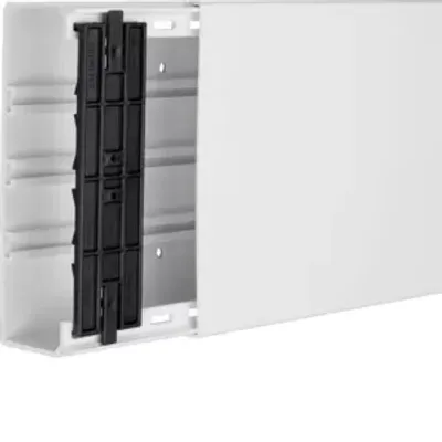 Produktbild von Hager Leitungsführungskanal mit Geräte/Trennwandeinbauoption PVC FB 60x190mm vweiß, Kabelkanal, Weiß, Polyvinylchlorid (PVC), 190 mm, 61 mm