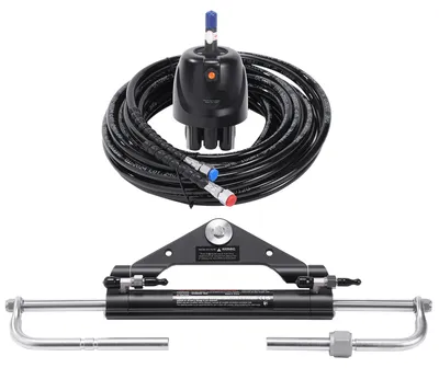 Produktbild von Hydraulisches Außenborder-Lenkset, 150 PS, hydraulisches Lenksystem für Marineboote, mit Steuerpumpe