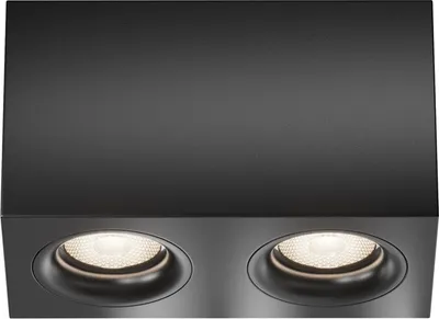 Obrázek produktu pro Maytoni Slim Design stropní svítidlo GU10, 2žárovkové, černé, stmívatelné, IP20