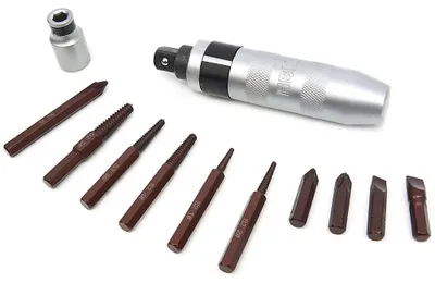 Immagine prodotto di Set 13 pezzi 1/2''cacciaviti a percussione con intaglio a croce, kit giravite ad impatto con accessori