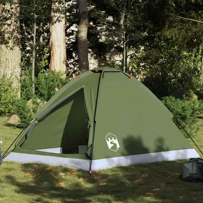Produktbild von vidaXL Kuppel-Campingzelt 2 Personen Olivgrün Wasserdicht