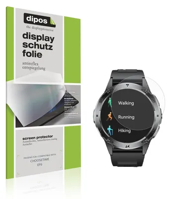Produktbild von 6x Schutzfolie für CHOOSETIME EF6 matt Displayschutzfolie Folie Display Schutz dipos