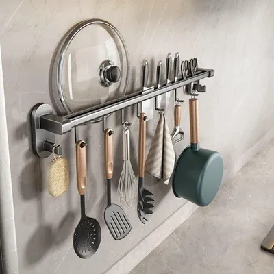 Obrázok produktu pre Kuchynský háčik 60 cm – sivý – odolný a univerzálny