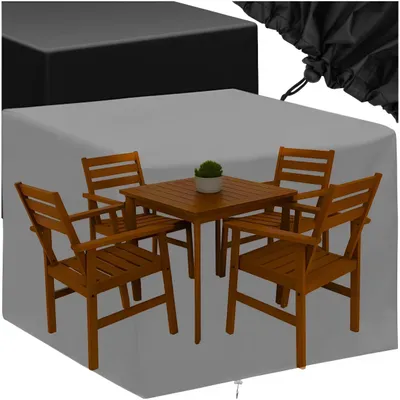 Zdjęcie produktu dla Wodoodporny Pokrowiec Na Meble Ogrodowe Mocny Wytrzymały Ogród 140X140X90Cm