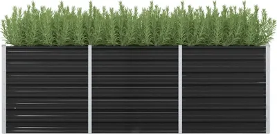 Image de Maison Exclusive - Potager surélevé anthracite 240 x 80 x 77 cm Acier galvanisé