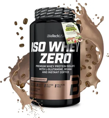 Image de Whey Isolate - Biotech USA - ISO WHEY ZERO (908g) - Saveur Café Latte