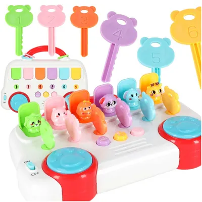 Produktbild von Lernbus mit Musik und herausspringenden Tierfiguren