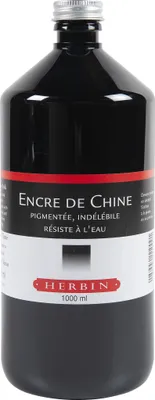 Produktbild von Jacques Herbin Schwarze Chinatusche 1000ml - Schwarz 11009T