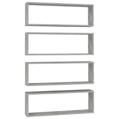 Produktbild von Würfelregale 4 Stk. Betongrau 80x15x26,5 cm Holzwerkstoff