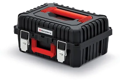 Obrázek produktu pro Kufr na nářadí s kov. zámky HEAVY černý 445x360x216