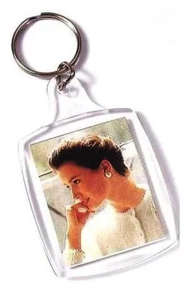 Image de Porte-clés photo 45 x 35 mm, blanc, 200 pièces