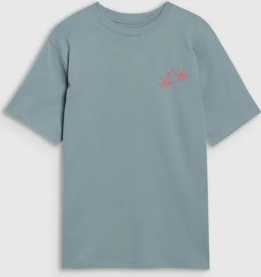 Produktbild von T-Shirt für Jungen Türkis Größe 164 aus 100% Baumwolle Rundhals Oversize