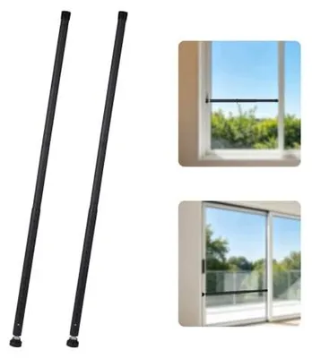 Zdjęcie produktu dla Drążek zabezpieczający drzwi okna przesuwne regulowany 45 128 cm rodzina